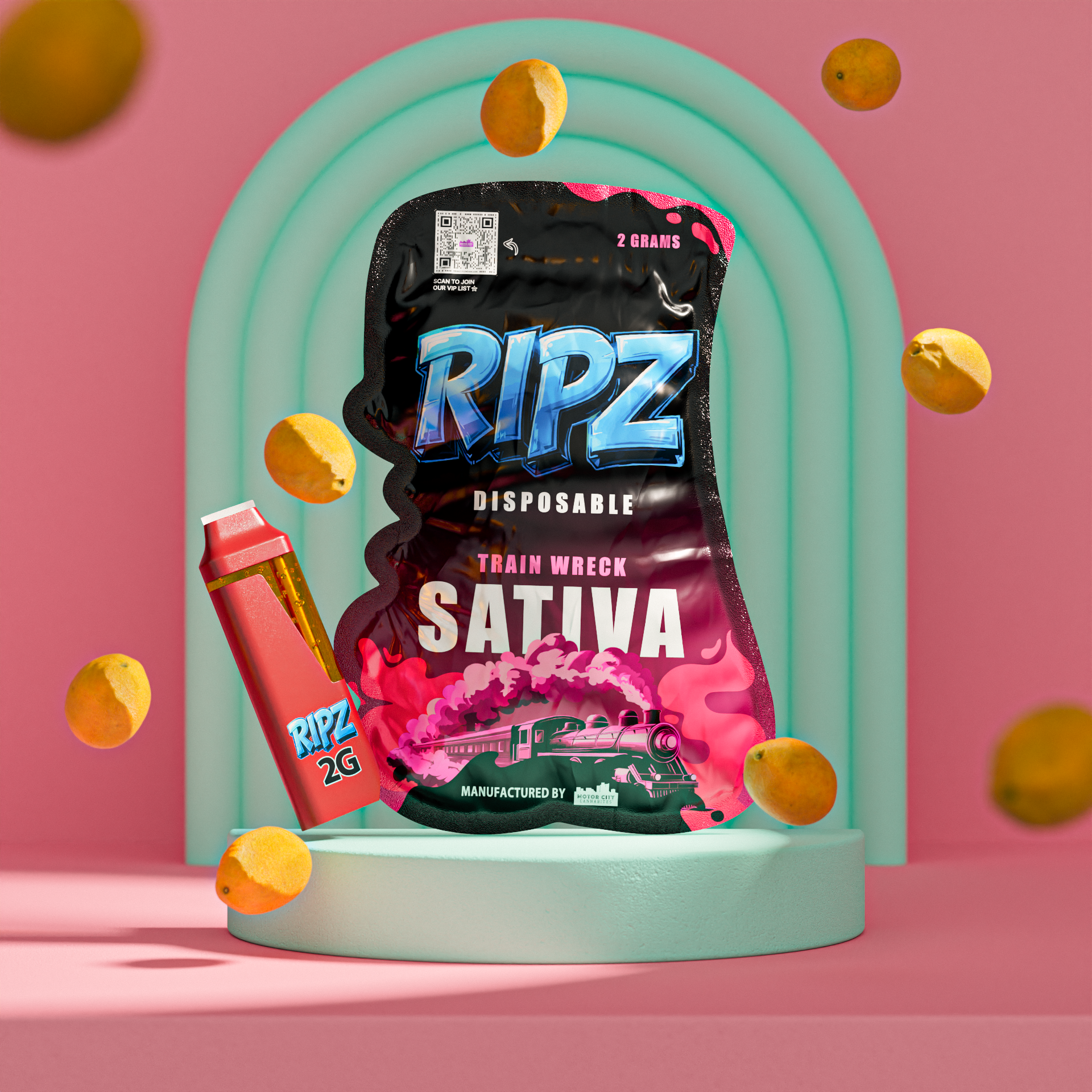 Ripz Train Wreck | Premium 2g Disposable | Ripz Disposable