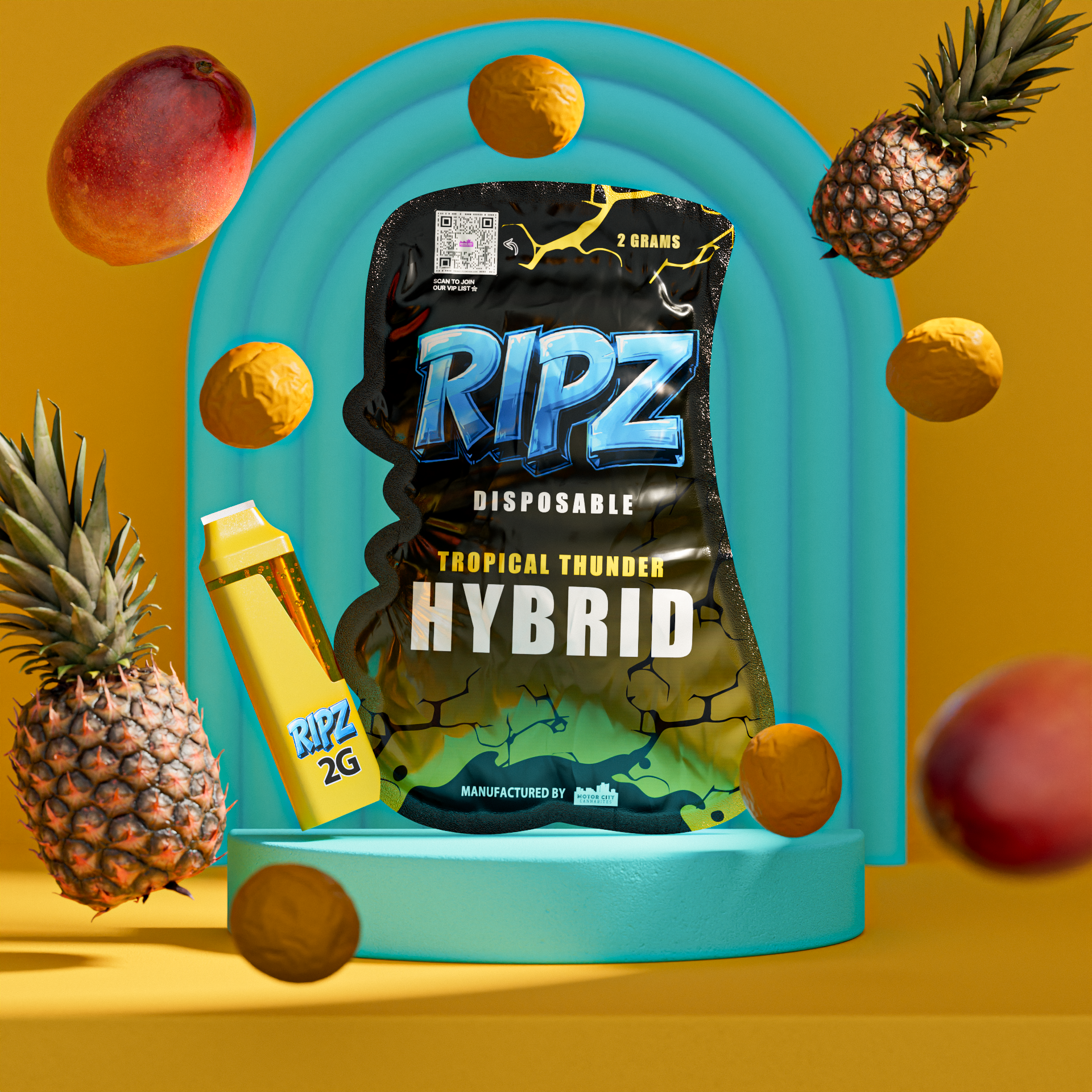 Ripz Tropical Thunder | Premium 2g Disposable | Ripz Disposable